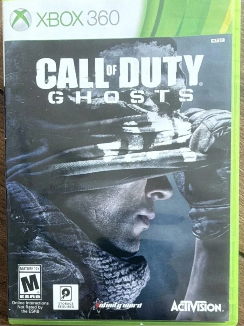 Microsoft Xbox 360 Call of Duty: Ghosts - Black & Gray Cover